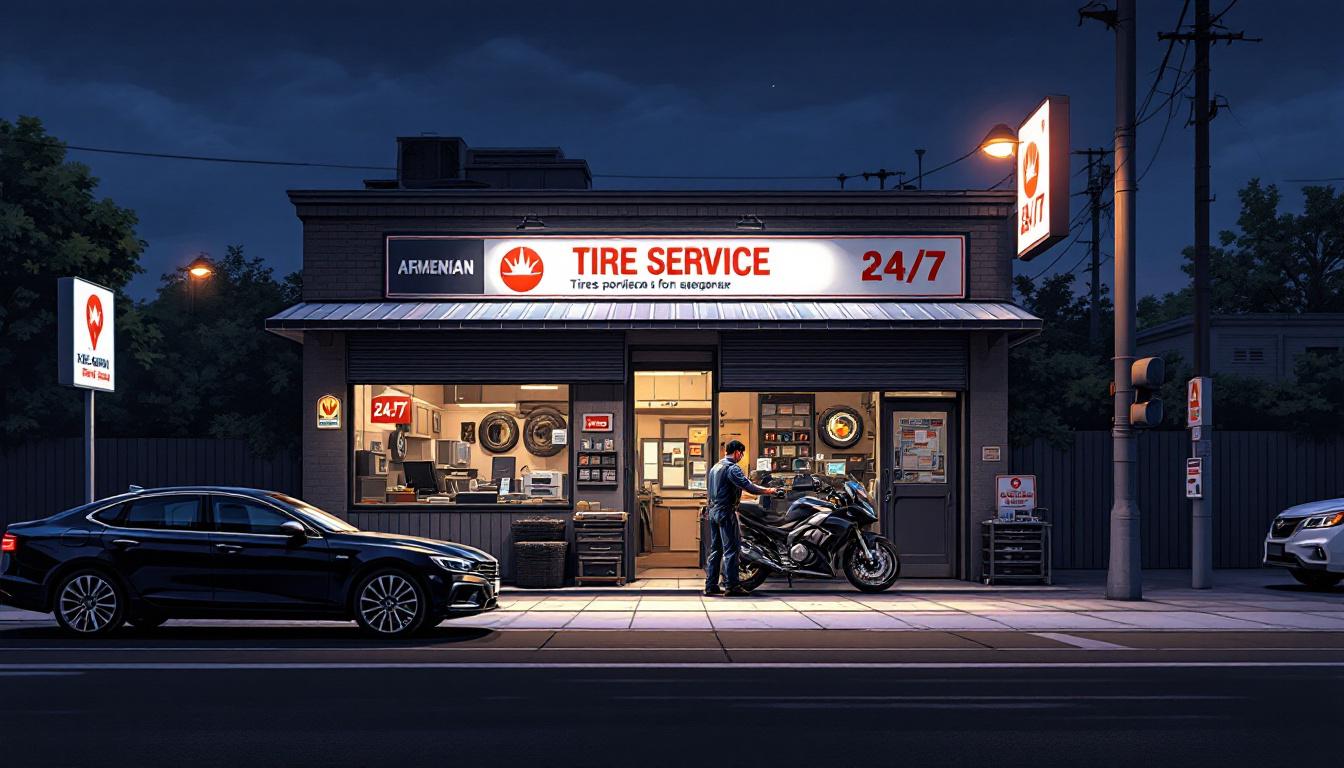 24/7 Tire Service on Kanakertsu 153 — Ready Any Time, Day or Night.