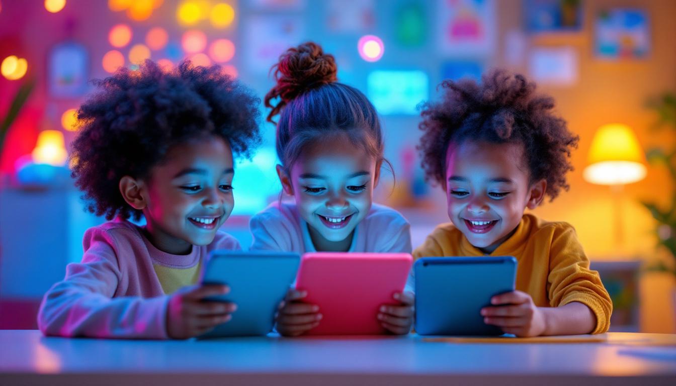 Explore o universo de aplicativos educacionais para alfabetização e inglês infantil.